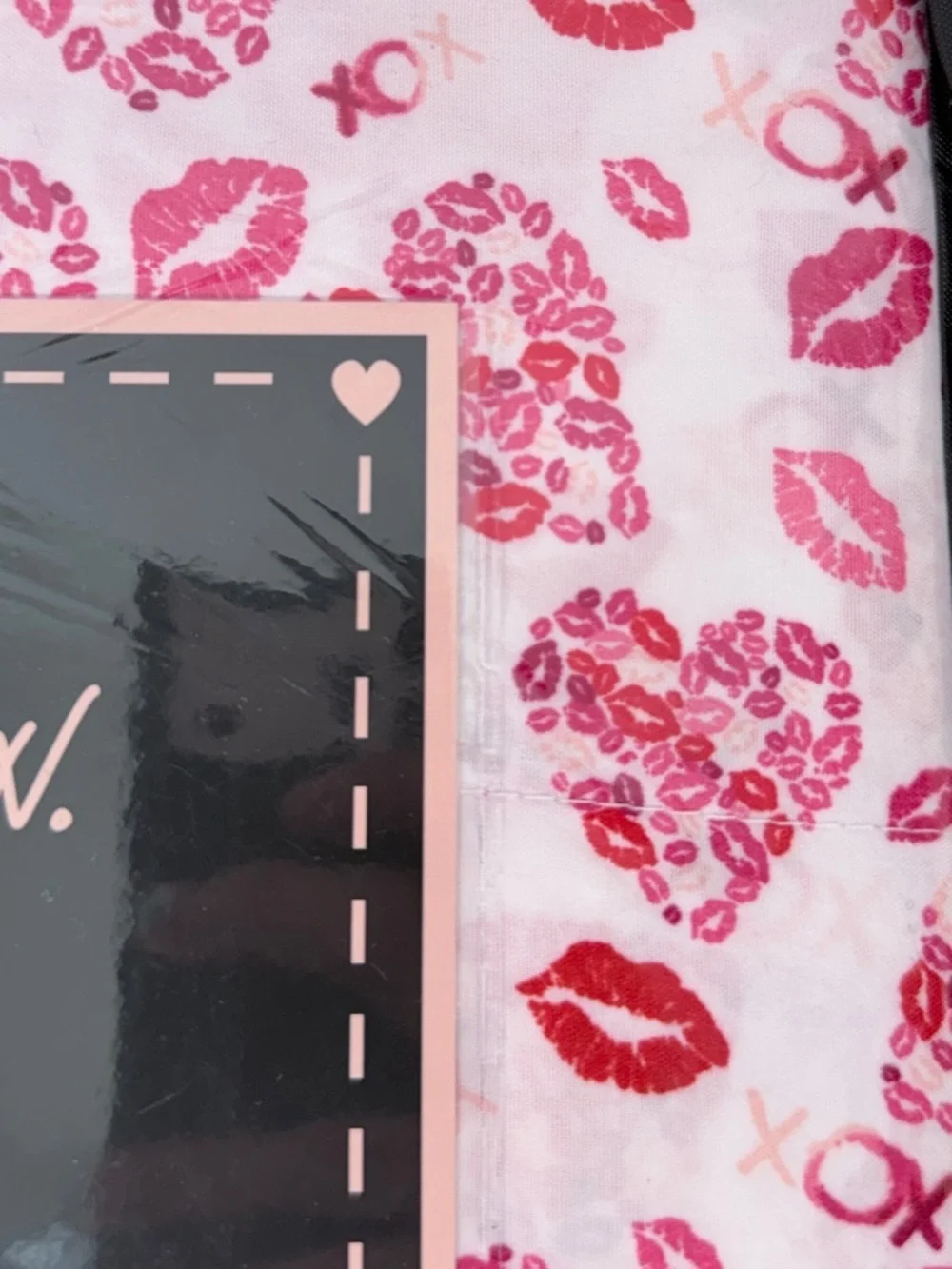 Betsey Johnson Twin Sheet Set Pink Lips Heart XO Print 3 Piece Bedding
